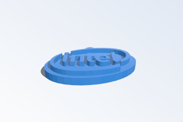 Intel Keychain | 3d print model