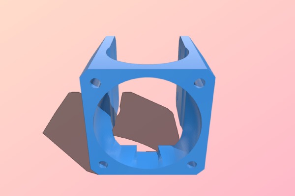 E3D v6 CFD optimized fan duct | 3d print model