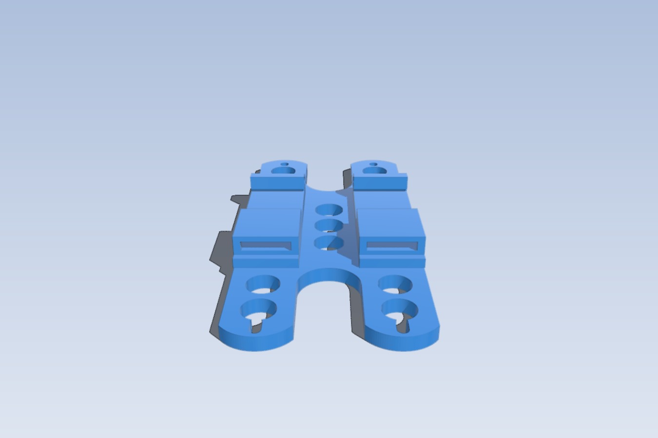 Mount for a MeanWell RSP-320 power supply on a DIN Rail