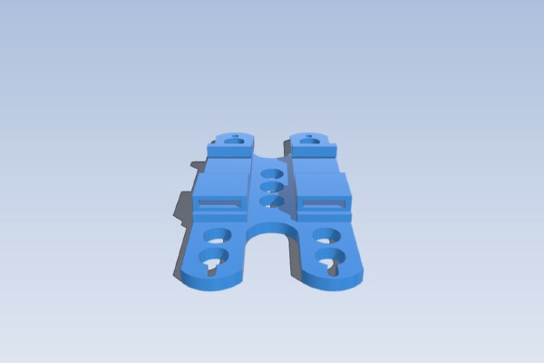 Mount for a MeanWell RSP-320 power supply on a DIN Rail | 3d print model