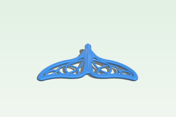 Whale Taill Pendant | 3d print model