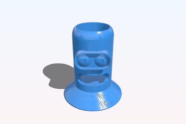 Bender Pen Holder with Phrase | 3d print model