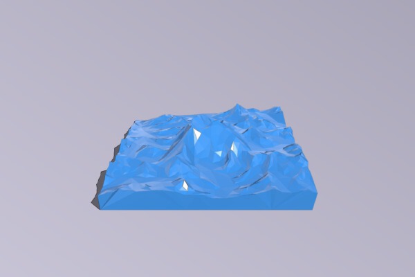 Low Poly Mount Everest | 3d print model