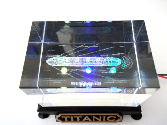 Illuminated Display Base for 3D Laser Engraved Acrylic Block | 3d print model