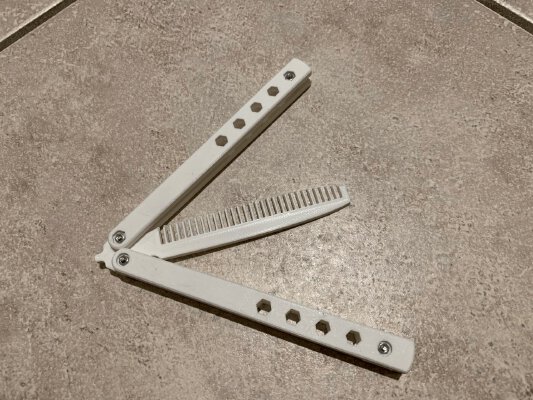 Butterfly Knife Comb | 3d print model