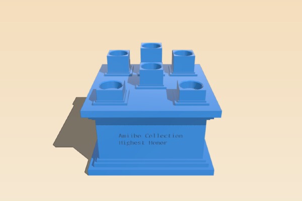 Amiibo Stand_Plinth | 3d print model
