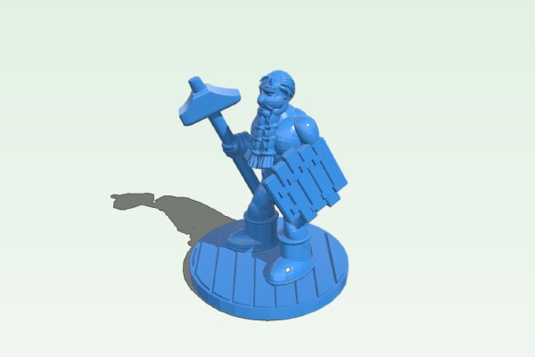 ULFBERHT the Farseeing Pathfinder Viking Blacksmith D&D DnD Barbarian Fighter | 3d print model