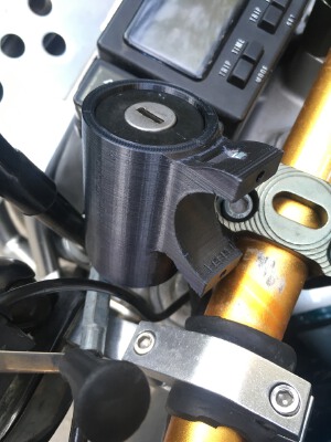 Egnition lock mount for Suzuki DRZ 250 (DRZ, Djebel, DR) | 3d print model