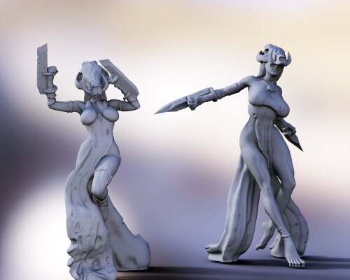 Flenz and Narux, Anchorites of Talos | 3d print model