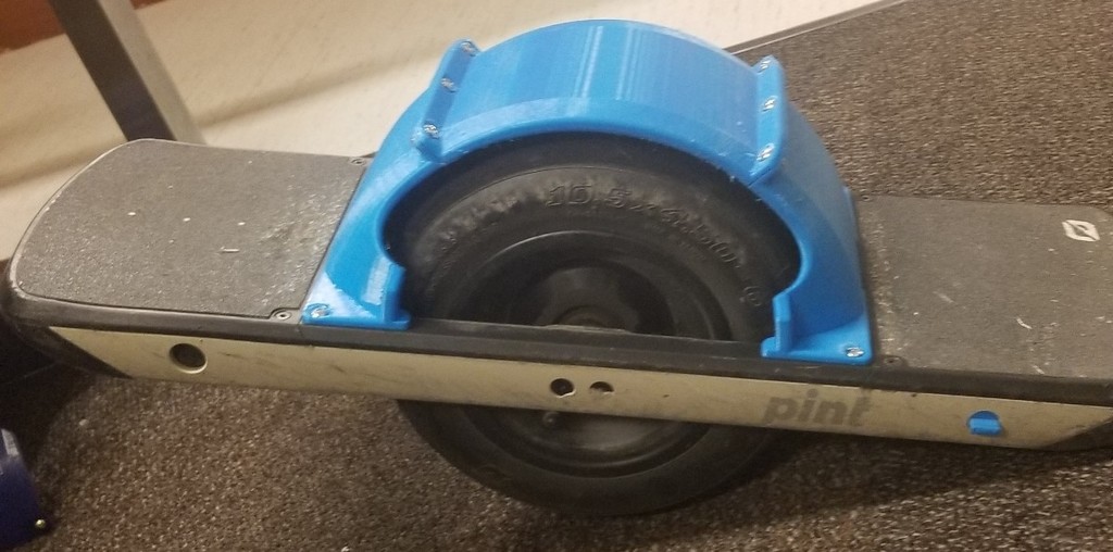 Onewheel Pint Fender (easy print, 3 parts)