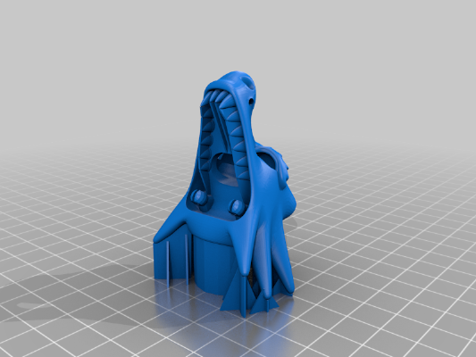 Articulating Lung Dragon - New Tail Tip | 3d print model