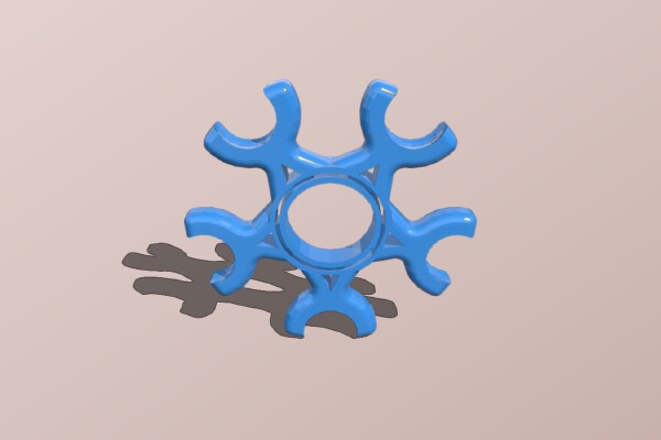 5 marble fidget spinner | 3d print model