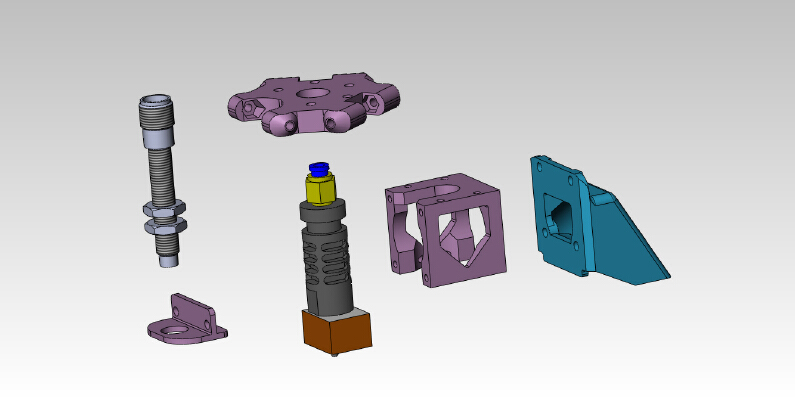kossel proximity sensor effector kit | 3d print model