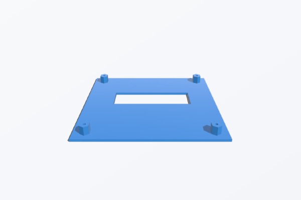 PCB Box - Top with LCD | 3d print model