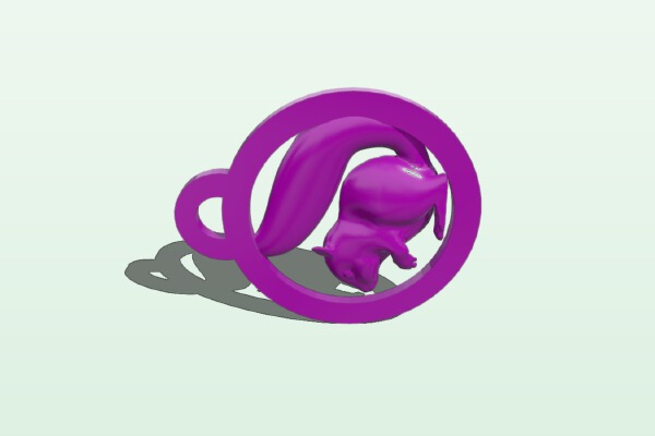 Squirrel keychain | 3d print model