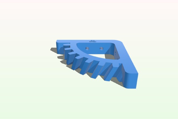 Helicoidal Gear Shelf | 3d print model