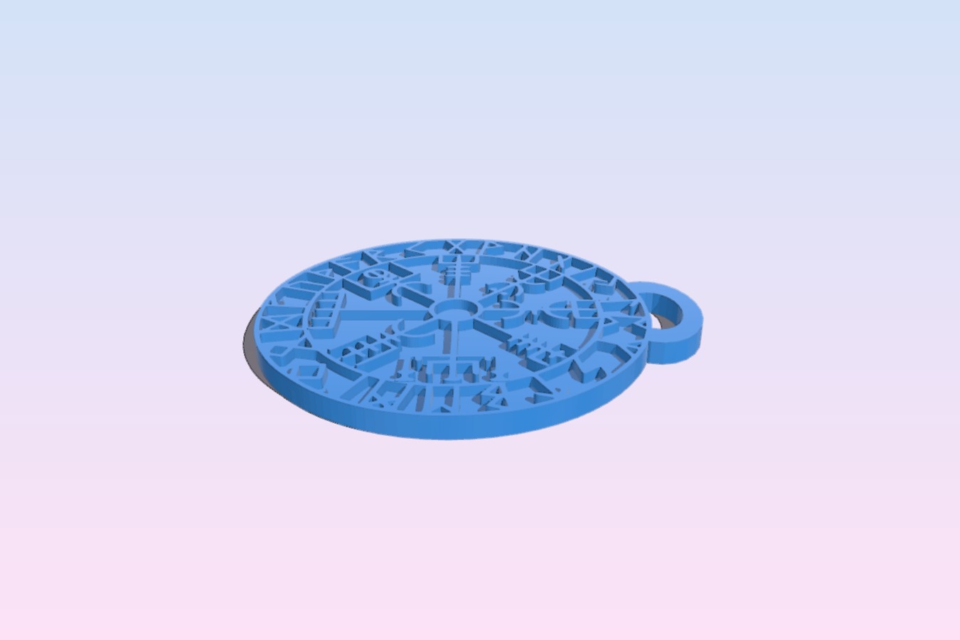 Vegvisir - Viking Compass Pendant_Keychain