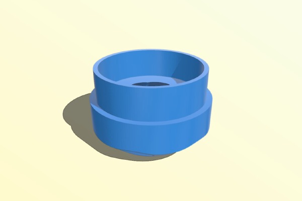 aquaponics drain head | 3d print model