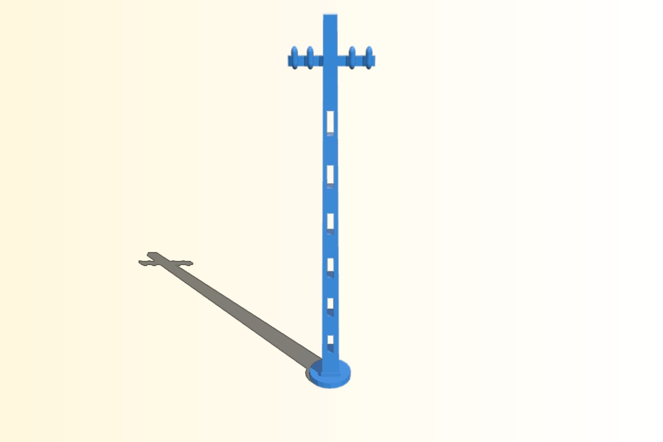 28mm wargaming cast concrete telegraph pole