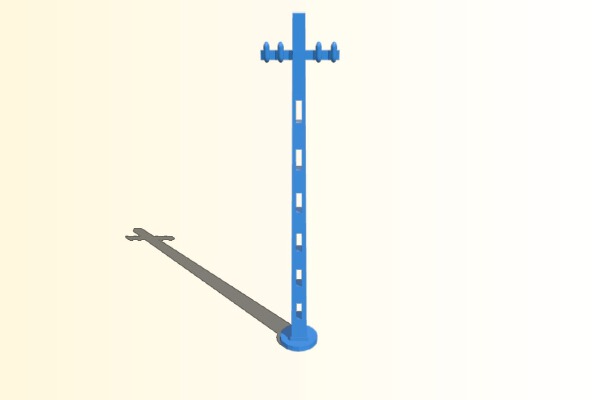 28mm wargaming cast concrete telegraph pole | 3d print model