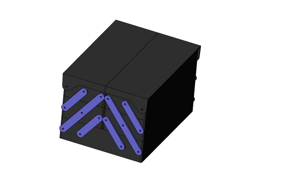 Folding Storage Box for Miniatures