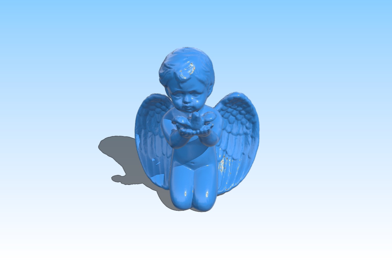 Angel with bird