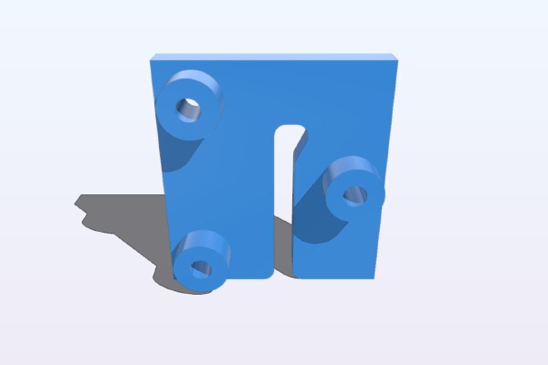 zyltech 20 series 2020 extrusion carriage for wheels with 5mm bore  20mm hole spacing | 3d print model