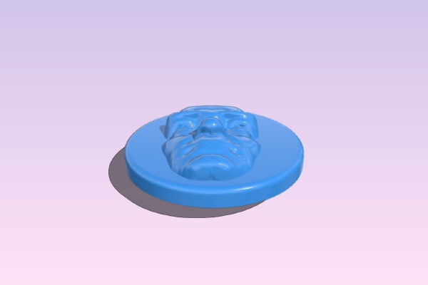 Ataturk Relief Button | 3d print model