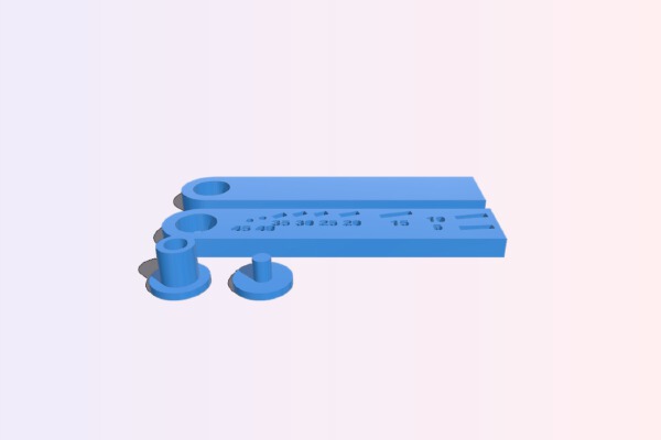 simple angle gauge 0-45 deg | 3d print model