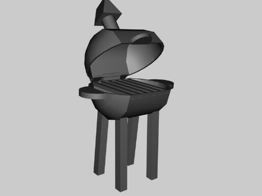 BBQ Grill 1_10 scale | 3d print model