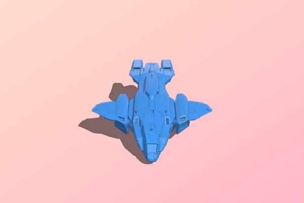 Halo Ground Command Pelican 1:300 | 3d print model