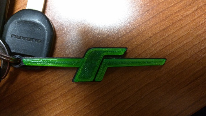 JDM Forester Logo Keychain | 3d print model