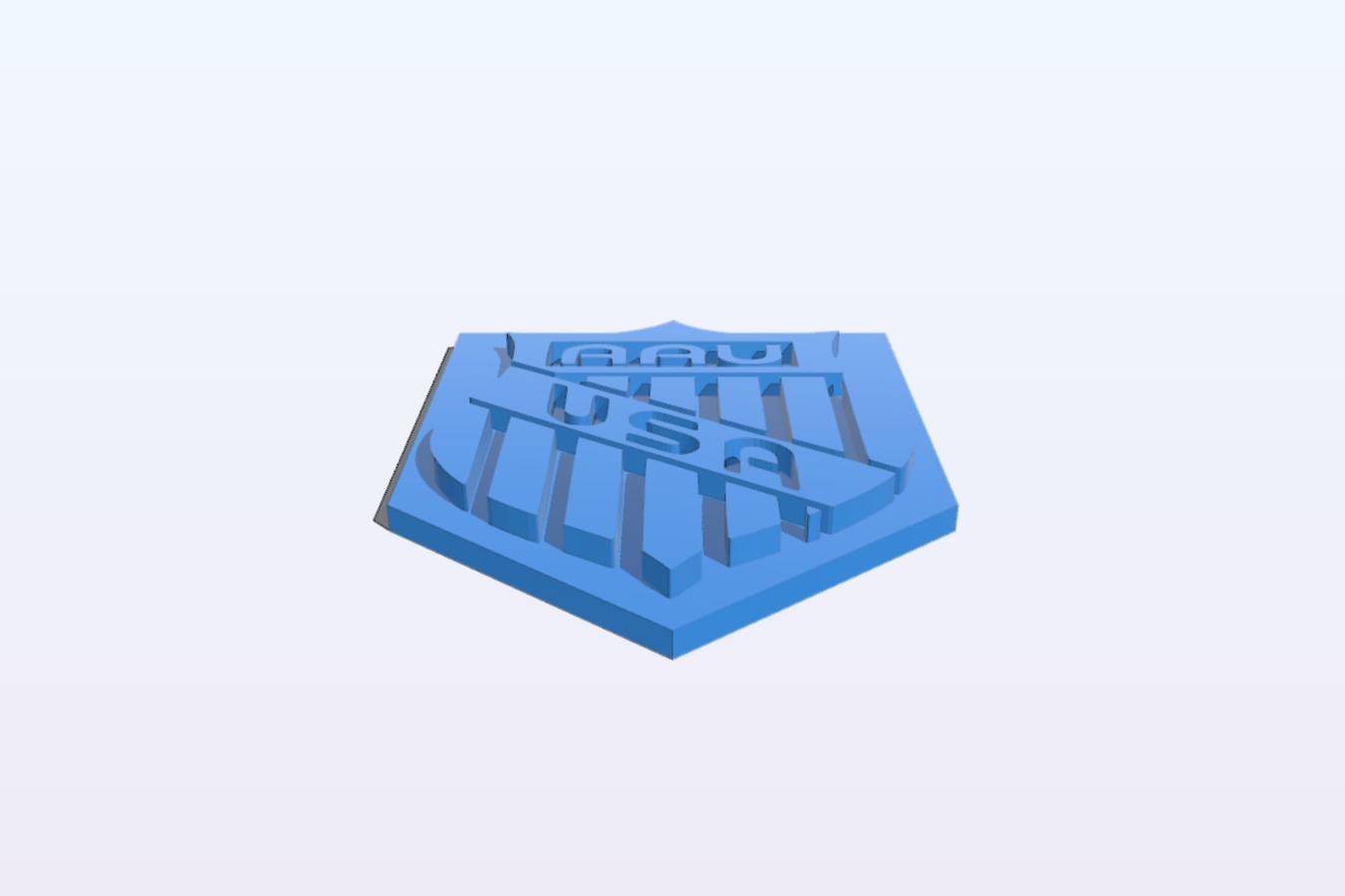 AAU Logo 3D Printed