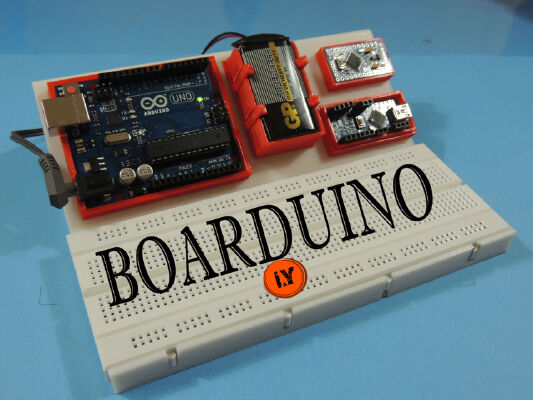 BOARDUINO – ARDUINO ALL IN ONE BREADBOARD STAND | 3d print model