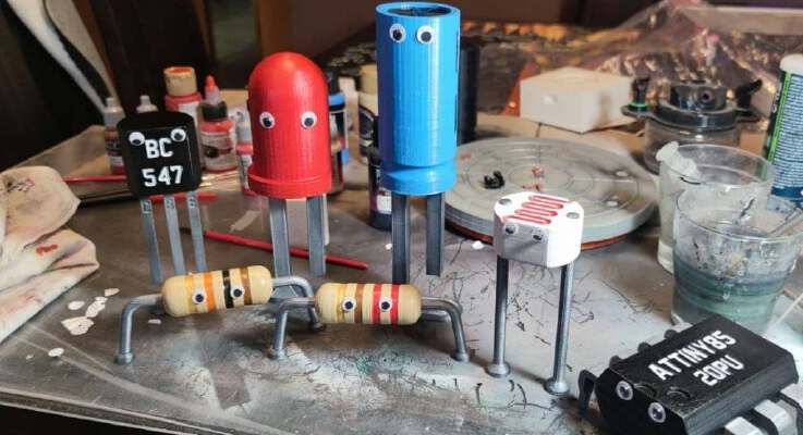 fun electronic components | 3d print model