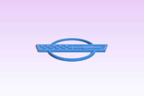 C4 Corvette Logo | 3d print model