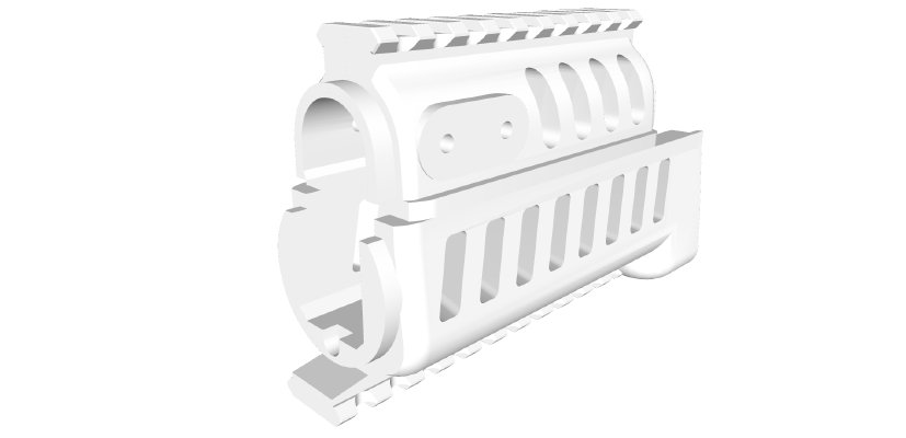 GOR AKSUAK74U handguard | 3d print model