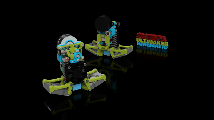 Print Head "Sherpa" for Ultimaker Kinematic (ver 0.2) | 3d print model