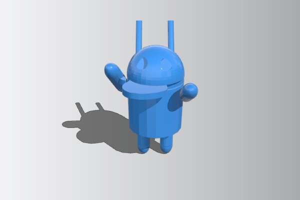 android man eating apple logo | 3d print model