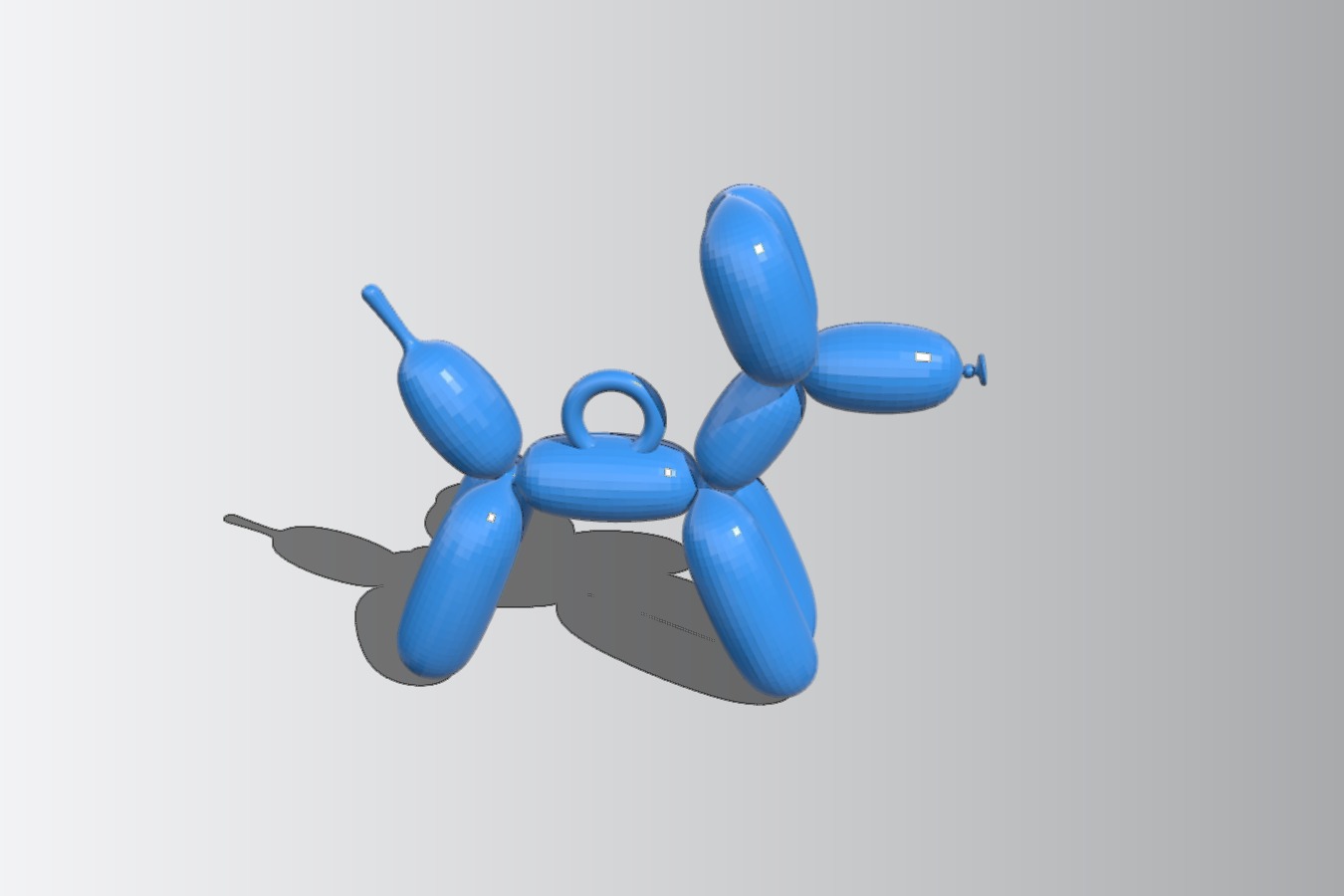 Balloon dog with loop