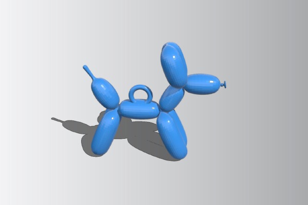 Balloon dog with loop | 3d print model