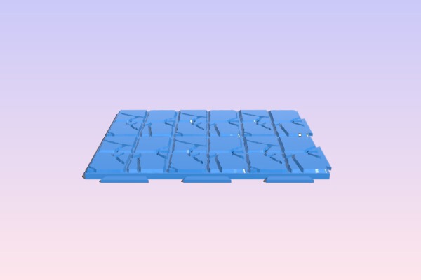 Simple Dungeon Tiles - Stone | 3d print model