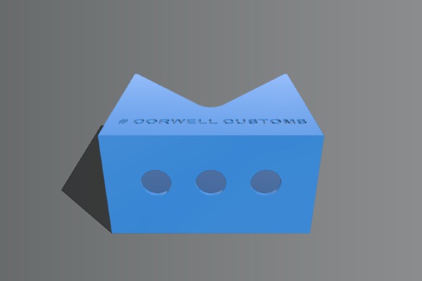 Vape Holder Hammond Box Mod Wall Mount | 3d print model