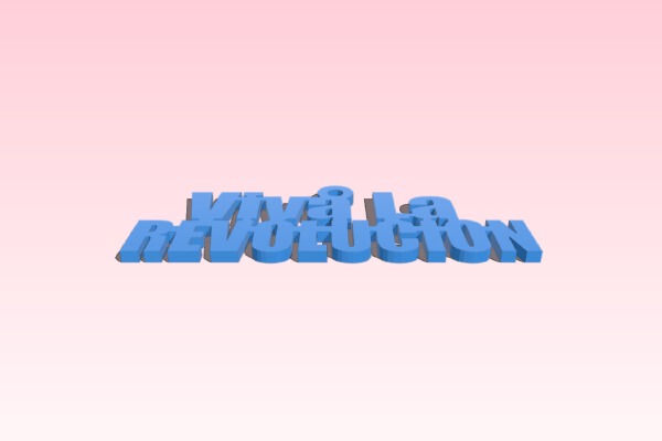 Viva La Revolucion | 3d print model