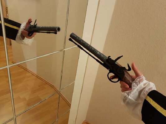 Flintlock Pistol (with remixed barrel) | 3d print model