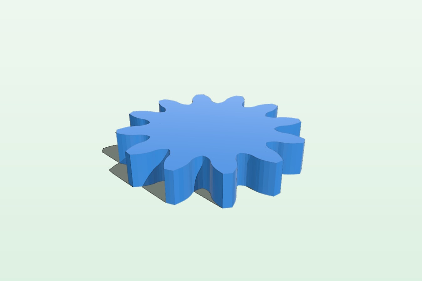 Gearing : Z=12, m=0.8, offset=0