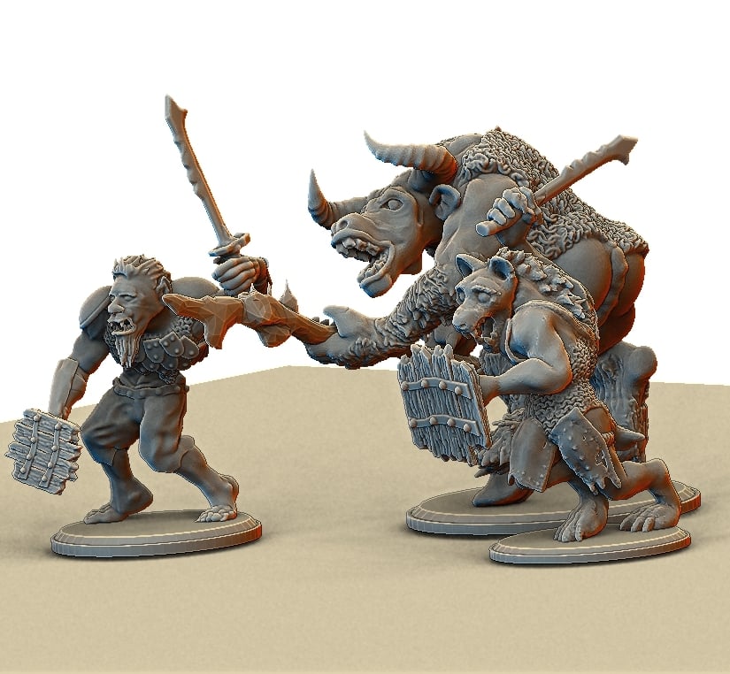 A Hobgoblin, A Minotaur, and A Gnoll walk into a bar.