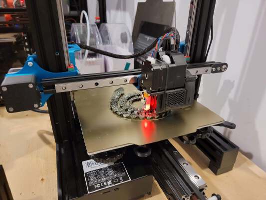 Toolhead E3D V6_BMG_DD_BLTouch for Ender3 Pro_V2 with BLV Linear Rail Mod | 3d print model