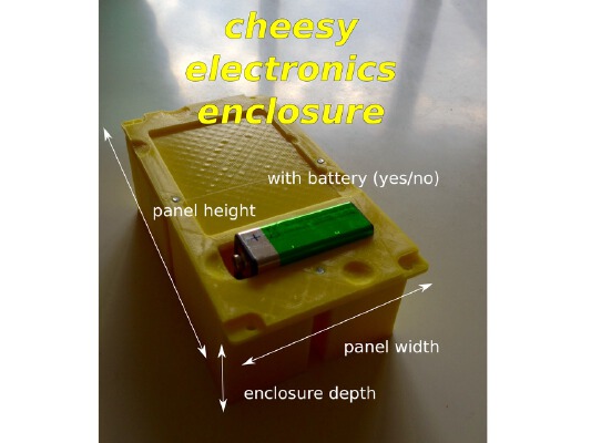 Cheesy Electronics Enclosure | 3d print model