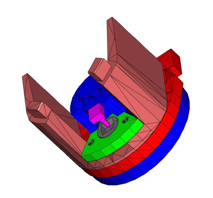 InMoov TStomPotHolder Square for inmoov top stomach | 3d print model